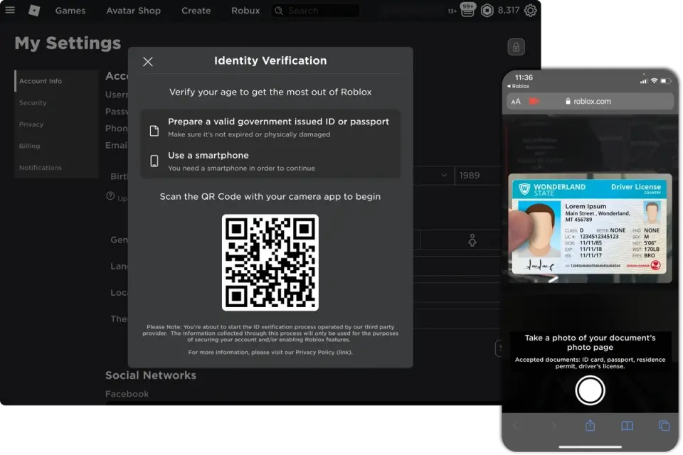 Roblox Wajib Verifikasi KTP