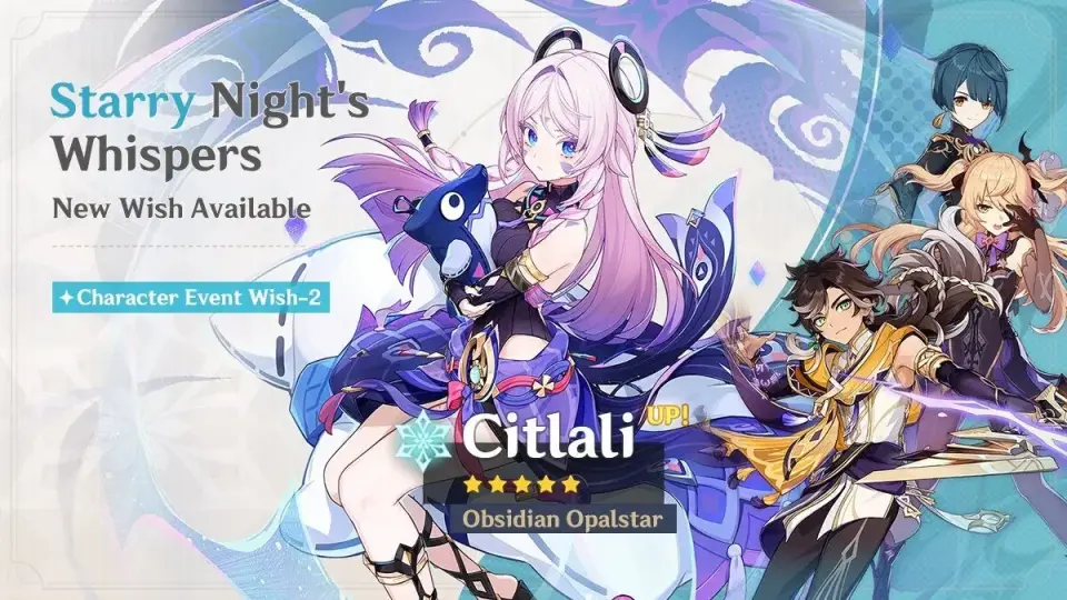 Genshin Impact Banner 5.8 Character Citlali