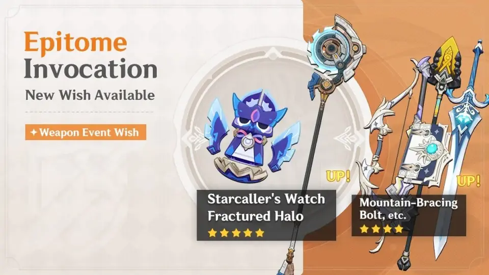 Genshin Impact Banner 5.8 Banner Weapon