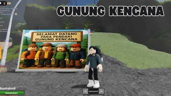 Map Gunung Roblox dengan Fitur Gendong Gunung Kencana
