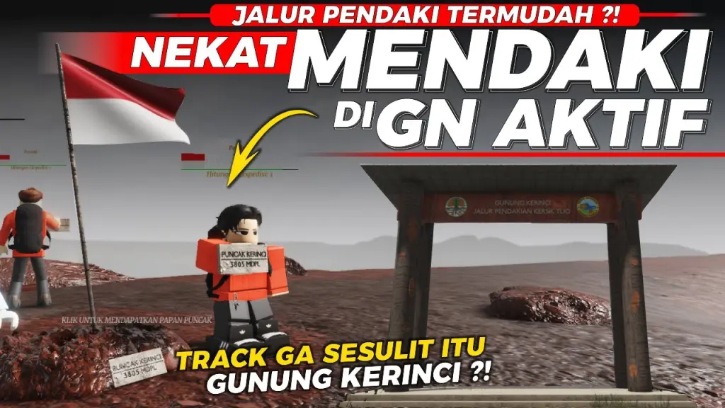 Rekomendasi Map Gunung Roblox Terpopuler di Indonesia Mount Kerinci