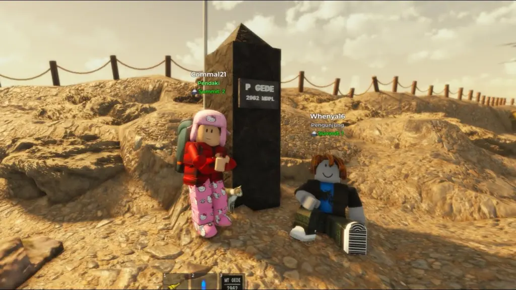 Rekomendasi Map Gunung Roblox Terpopuler di Indonesia Mount Gede via Gunung Putri