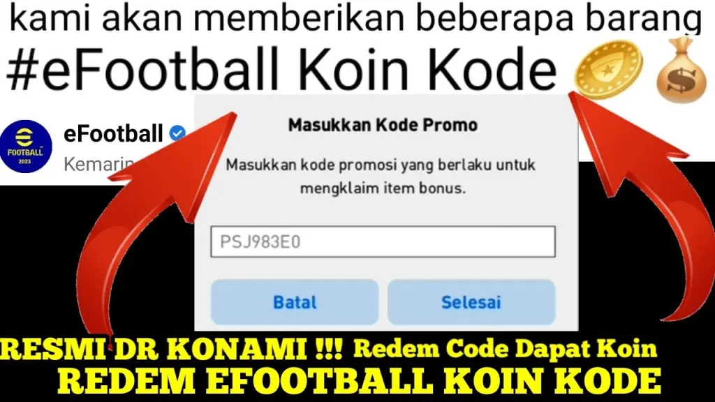 Cara Mudah Klaim Kode Redeem eFootball