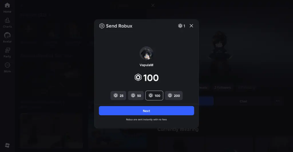 Cara Mengirim Robux