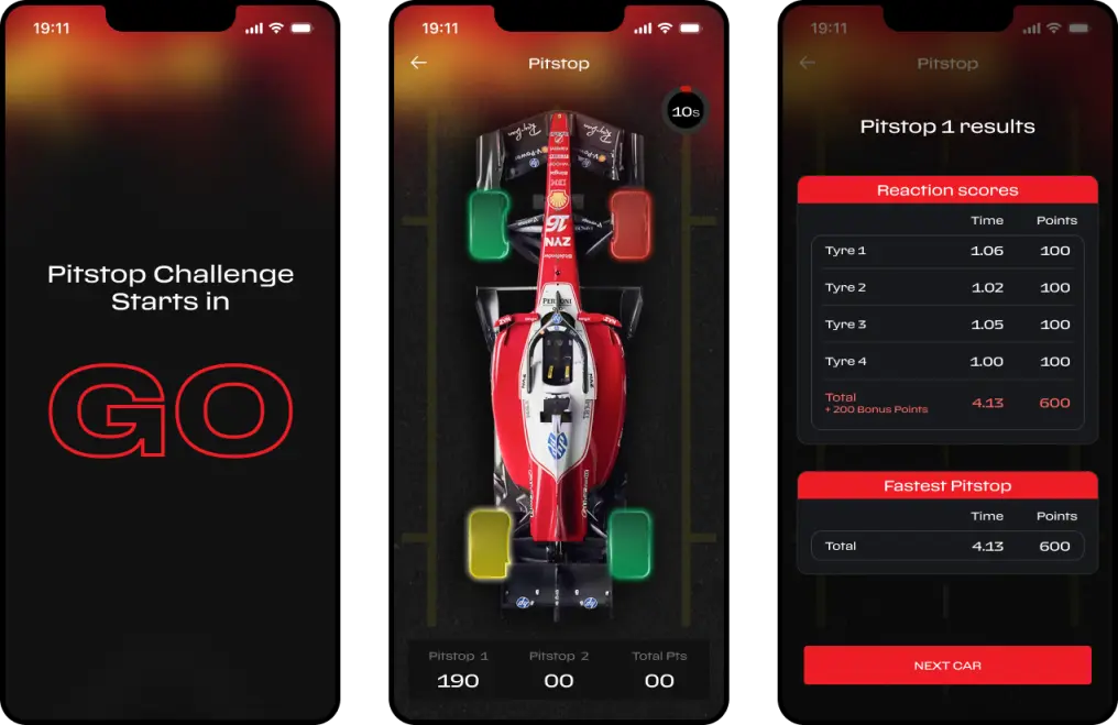 Pitstop Reaction Game dan Tifosi Hub